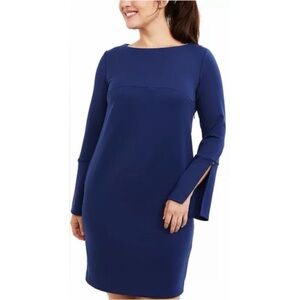 Pietro Brunelli Long Sleeve Blue Nursing Dress